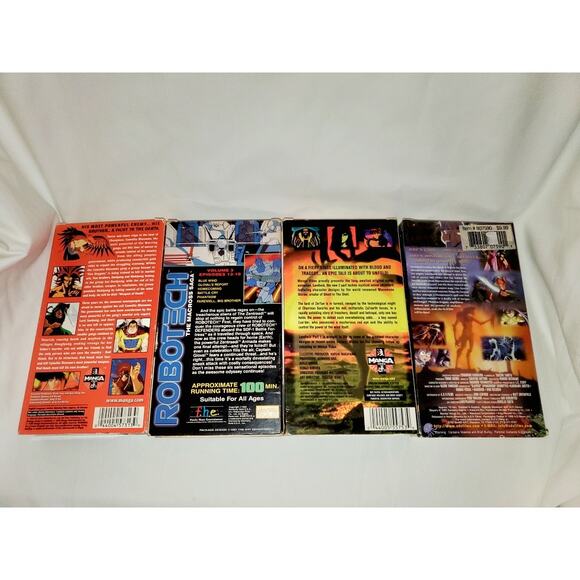 Tested-Vintage 80s & 90s Anime VHS Bundle. Red Hawk, Robotech, Landlock, Slayers - Picture 10 of 10